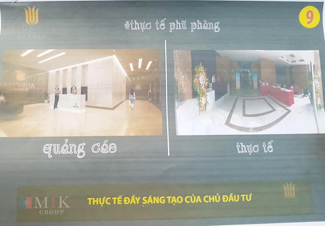 Cư dân Imperia Garden làm ảnh biếm hoạ “tố” chủ đầu tư