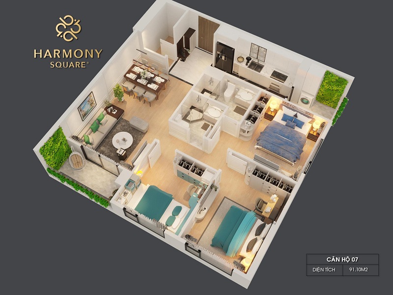 Harmony Square 199 Nguyễn Tuân Mở Bán Đợt 1
